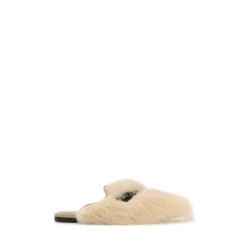 Shearling And Suede Slippers