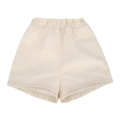 Shorts con Volantino in Misto Cotone