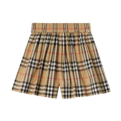 Shorts in cotone con motivo a quadri