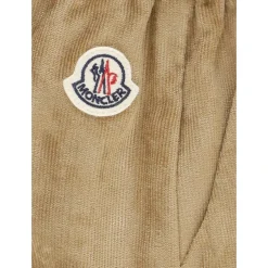 Shorts Ragazza In Velluto A Coste Vita Elastica Logo