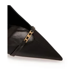 Slingback in raso
