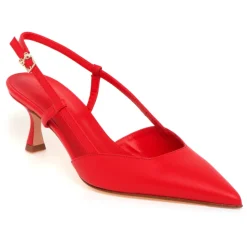 Sling-back Sergio Levantesi in pelle con tacco 55 mm