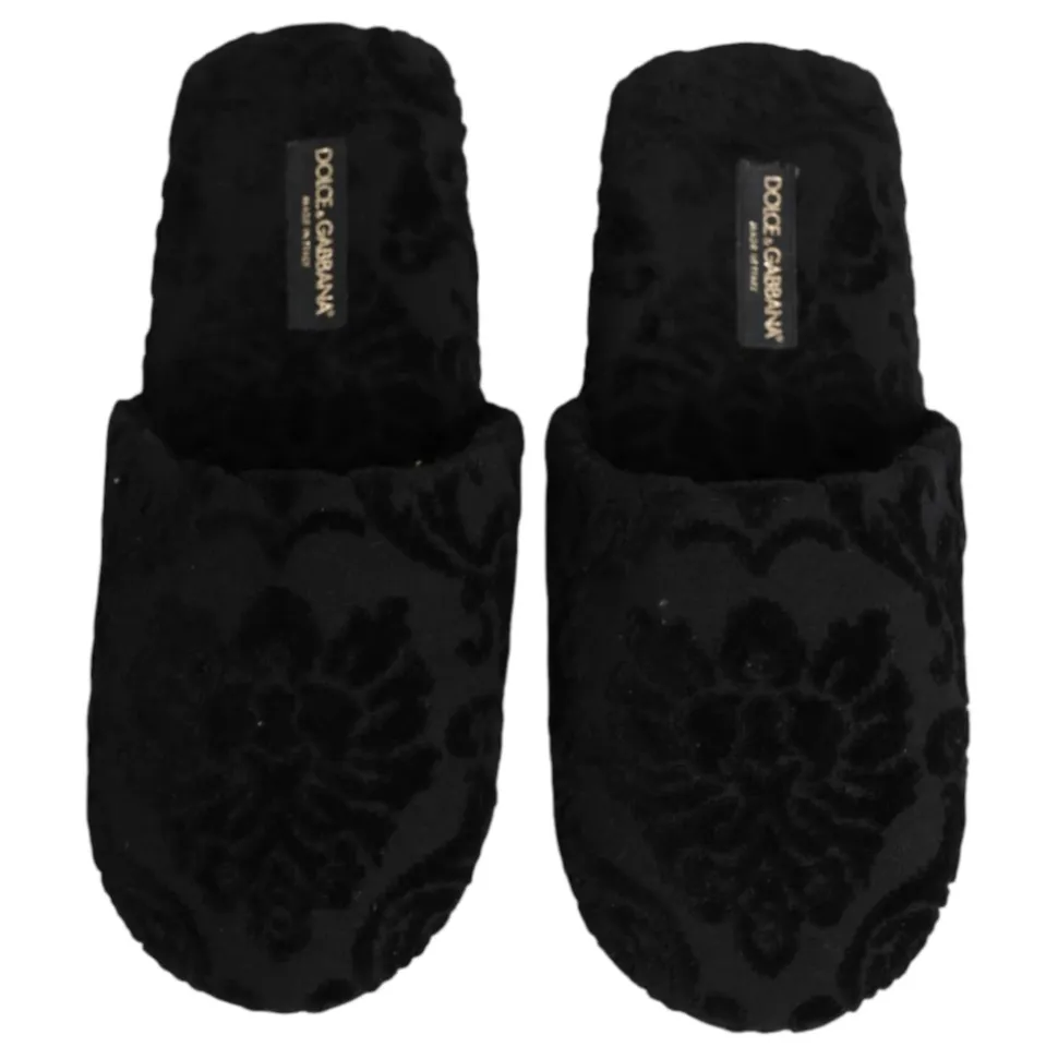 Slippers con logo ricamato