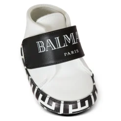 Sneakers bicolore con logo vintage
