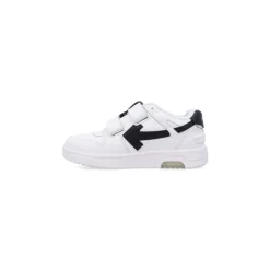 Sneakers in Pelle Bianca con Cinturino Tattile