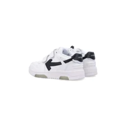 Sneakers in Pelle Bianca con Cinturino Tattile