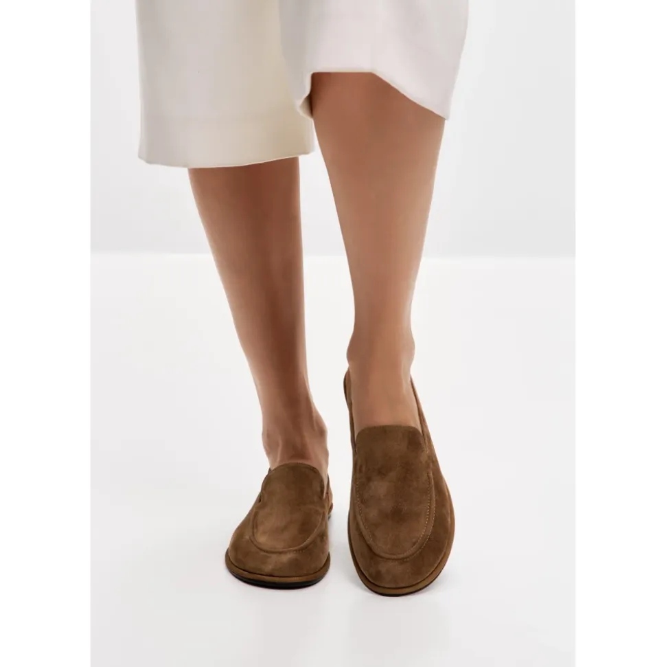 Soft Step Mocassini in Camoscio