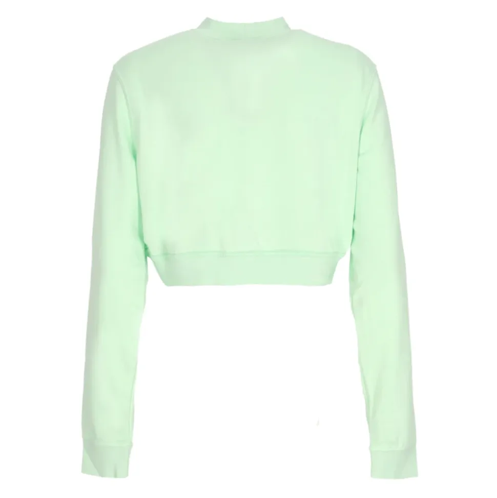 Sportswear Felpa Crop Leggera Verde