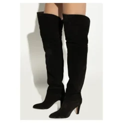 Stivaletti con tacco in pelle Eve