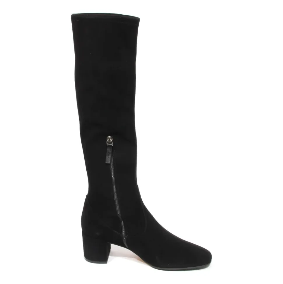 Stivaletti stretch Milla Camoscio Nero