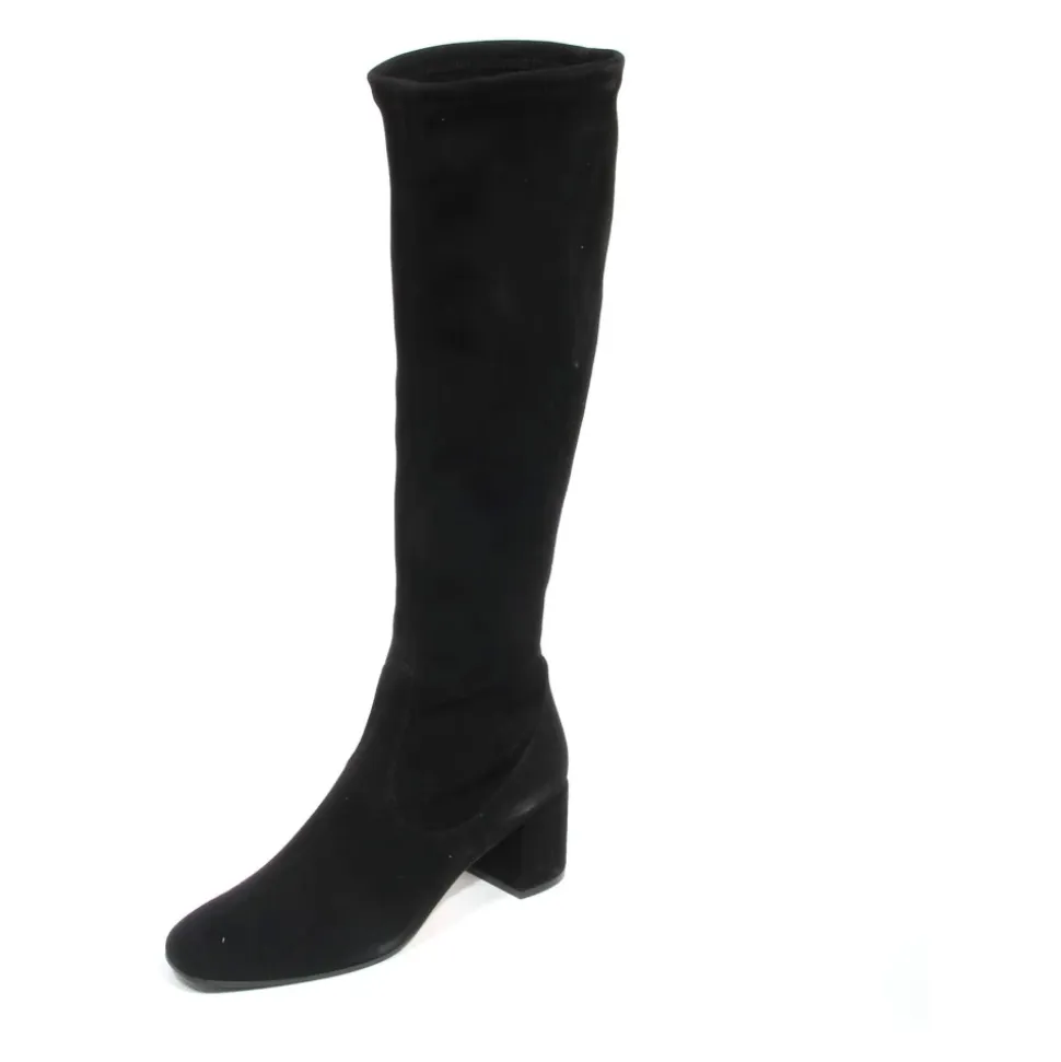 Stivaletti stretch Milla Camoscio Nero