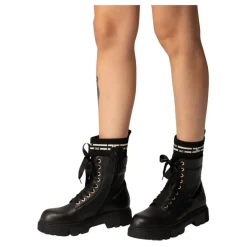 Stivaletto con inserto logo