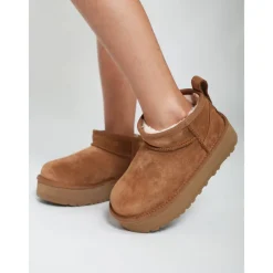 Stivali Classici Ultra Mini Platform in Marrone