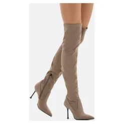 Stivali Over-knee in Tessuto Elasticizzato