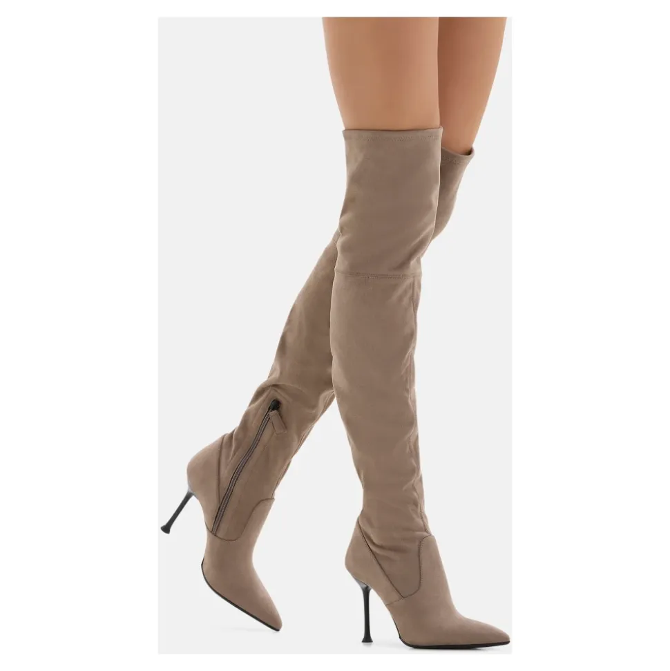 Stivali Over-knee in Tessuto Elasticizzato