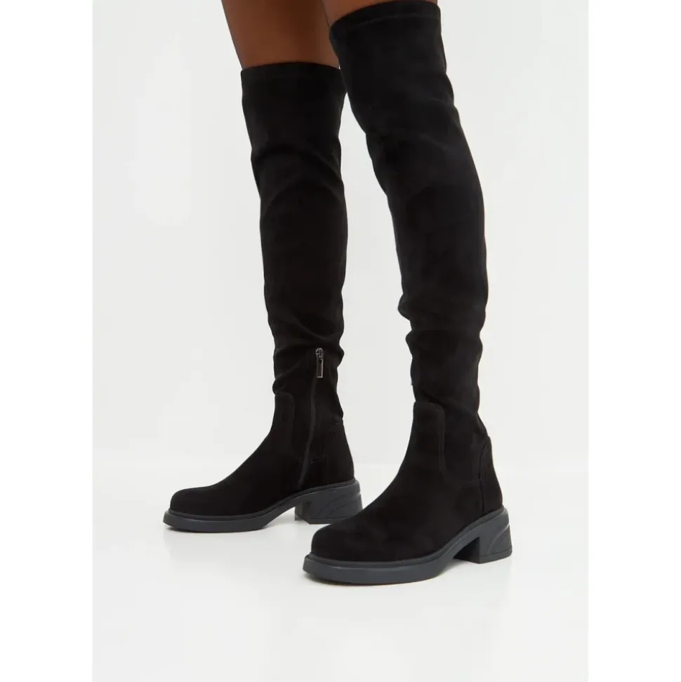Stivali sopra il ginocchio Suede Chic