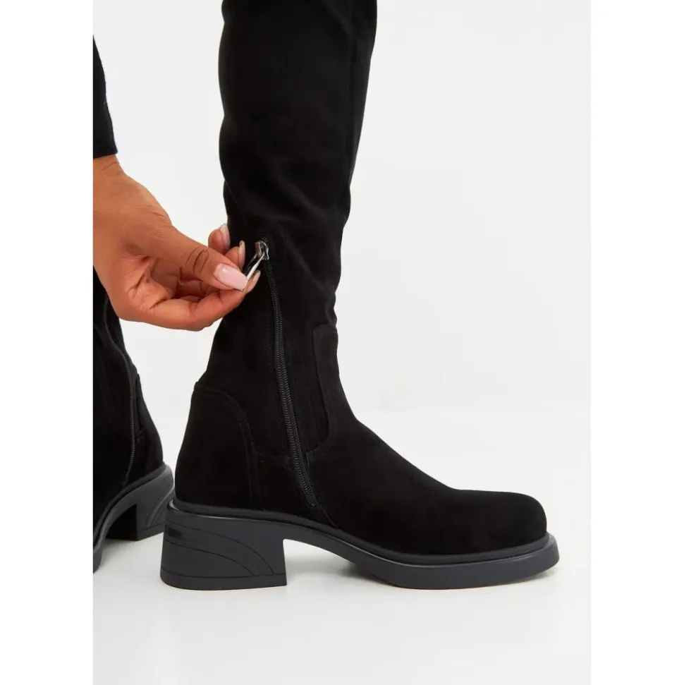 Stivali sopra il ginocchio Suede Chic
