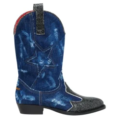Stivali Texani in Denim Super Star