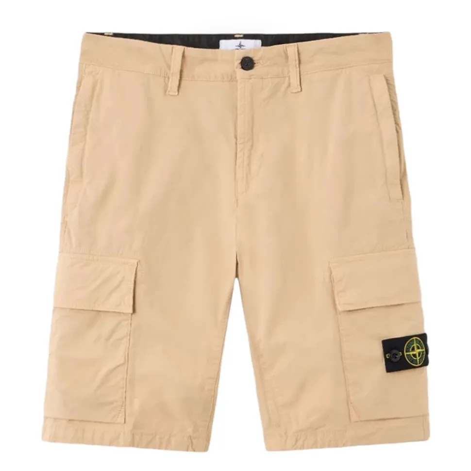 Stretch Cotton Cargo Shorts