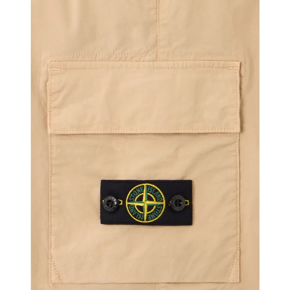 Stretch Cotton Cargo Shorts