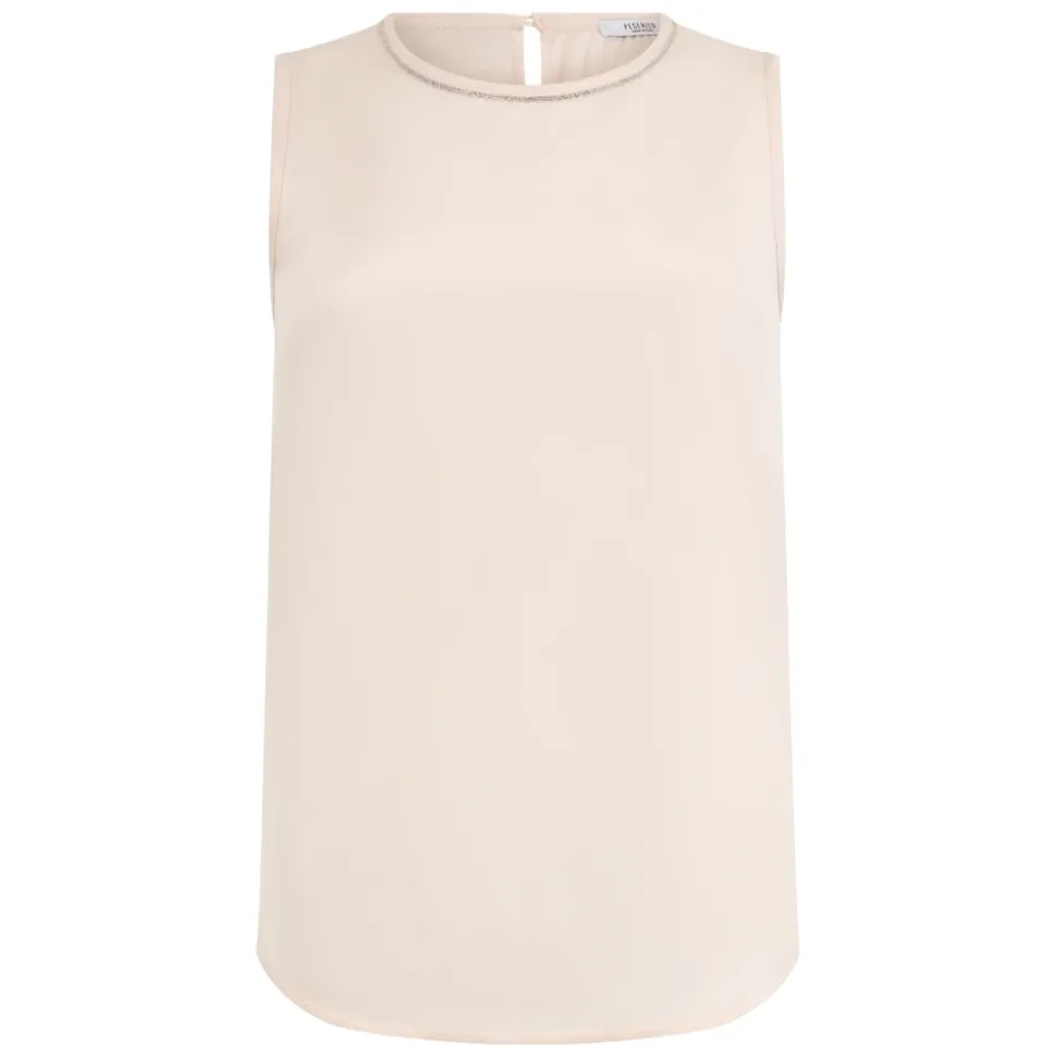 Stretch Silk Satin Top
