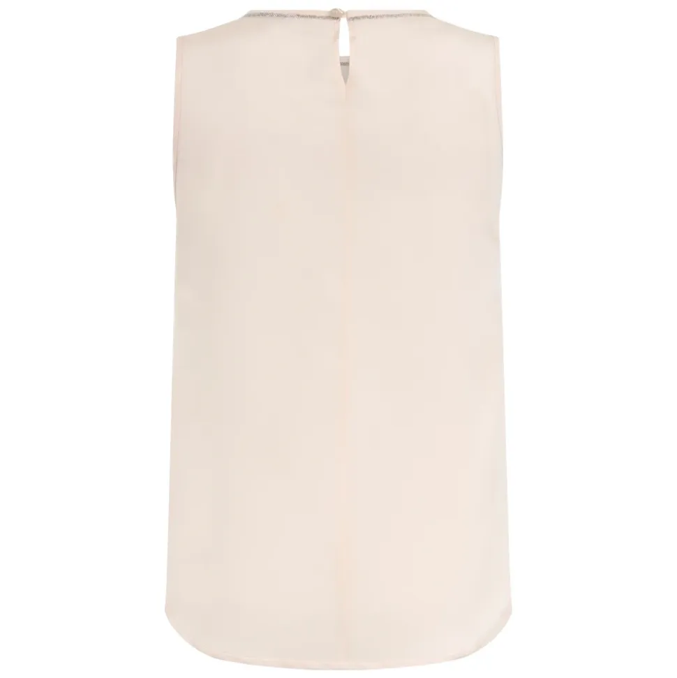 Stretch Silk Satin Top