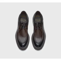 Stringate in Pelle Marrone Scuro con Design Moderno