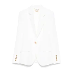 Tailleur Abbottonato con Spalline