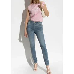 Tapered leg jeans
