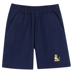 Tiger-embroidered Shorts