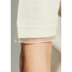 Top con Filo Lurex sulle Maniche
