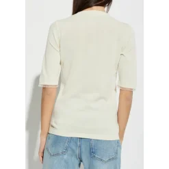 Top con Filo Lurex sulle Maniche