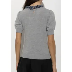 Top in Lana Jude Ricamato