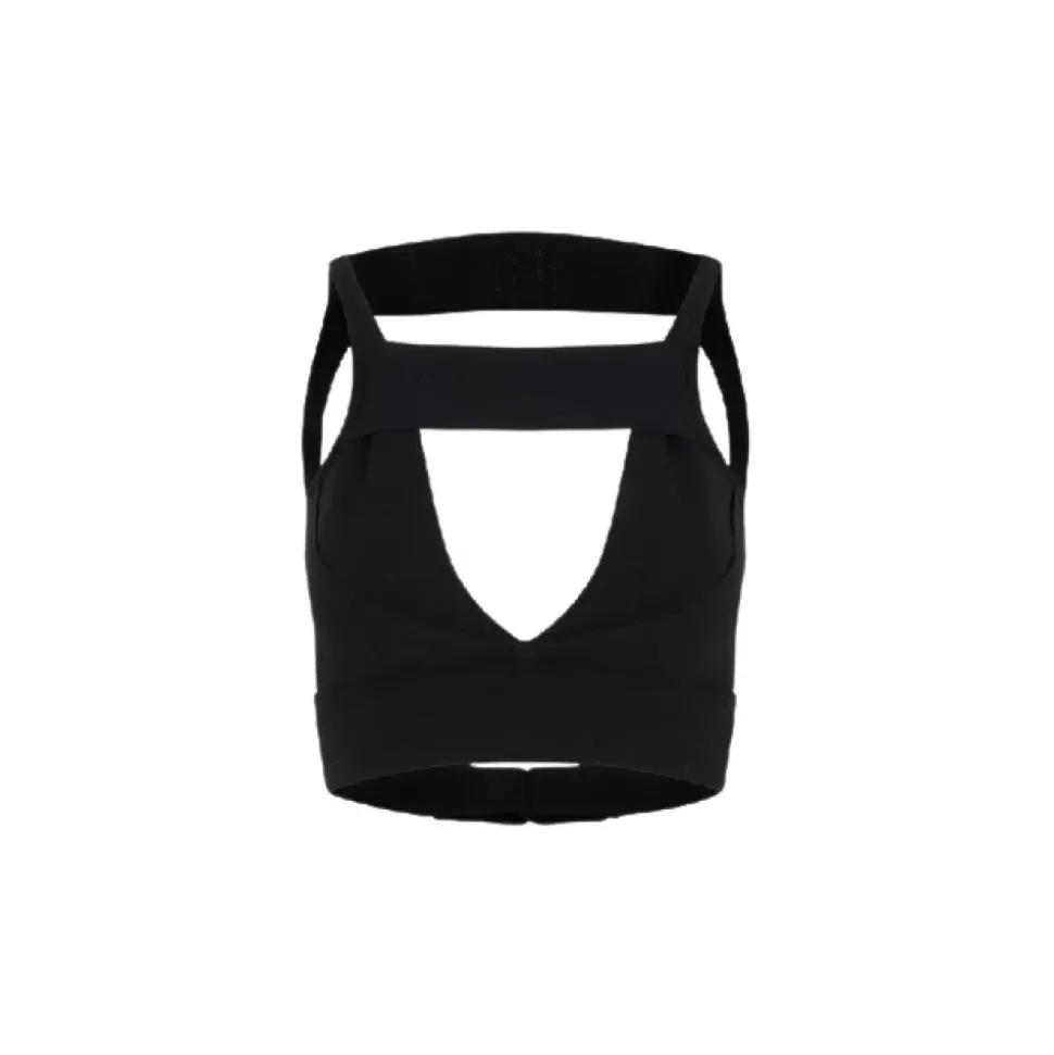 Top in Maglia con Dettagli Cut-out