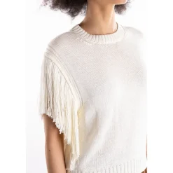 Top in maglia senza maniche