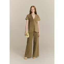Trapani High-Waist Wide Trousers