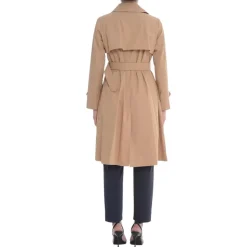 Trench Cammello Cotone Doppio Petto