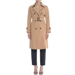 Trench Cammello Cotone Doppio Petto