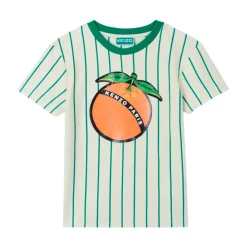 T-Shirt a Righe in Cotone