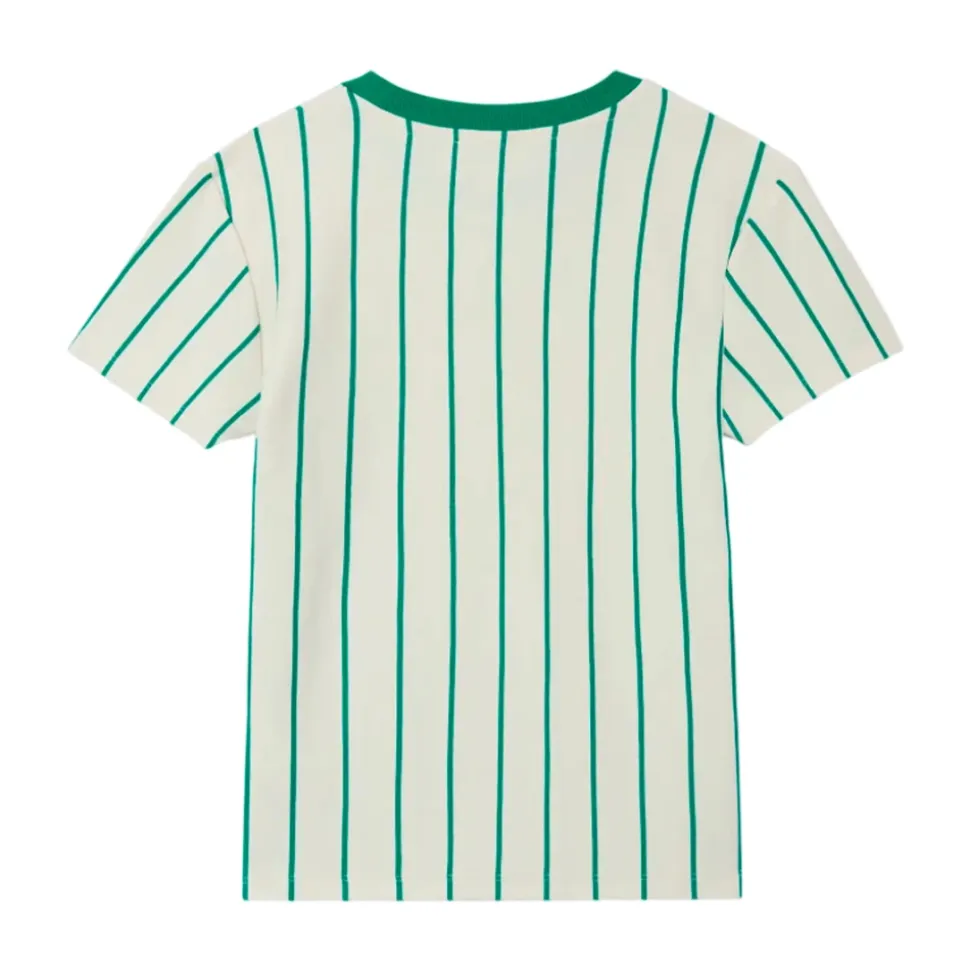 T-Shirt a Righe in Cotone