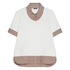T-shirt a strati in jersey