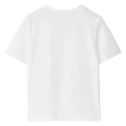 T-shirt bianca con stampa frontale