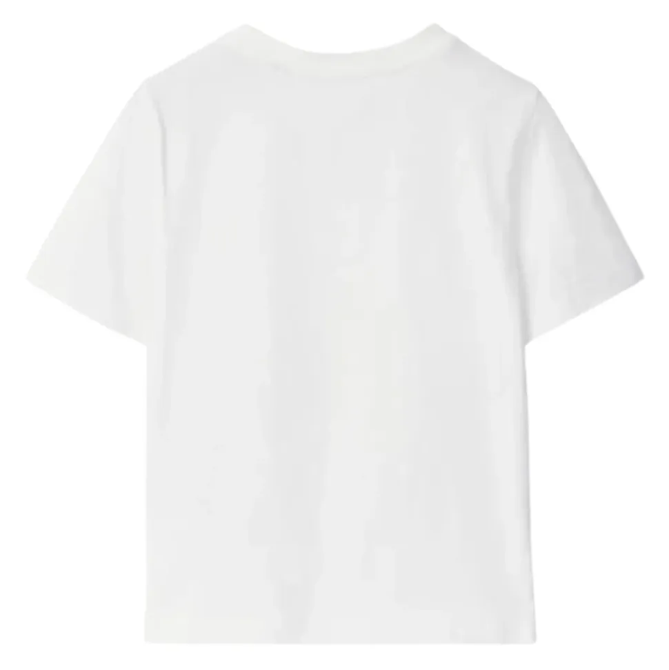T-shirt bianca con stampa frontale