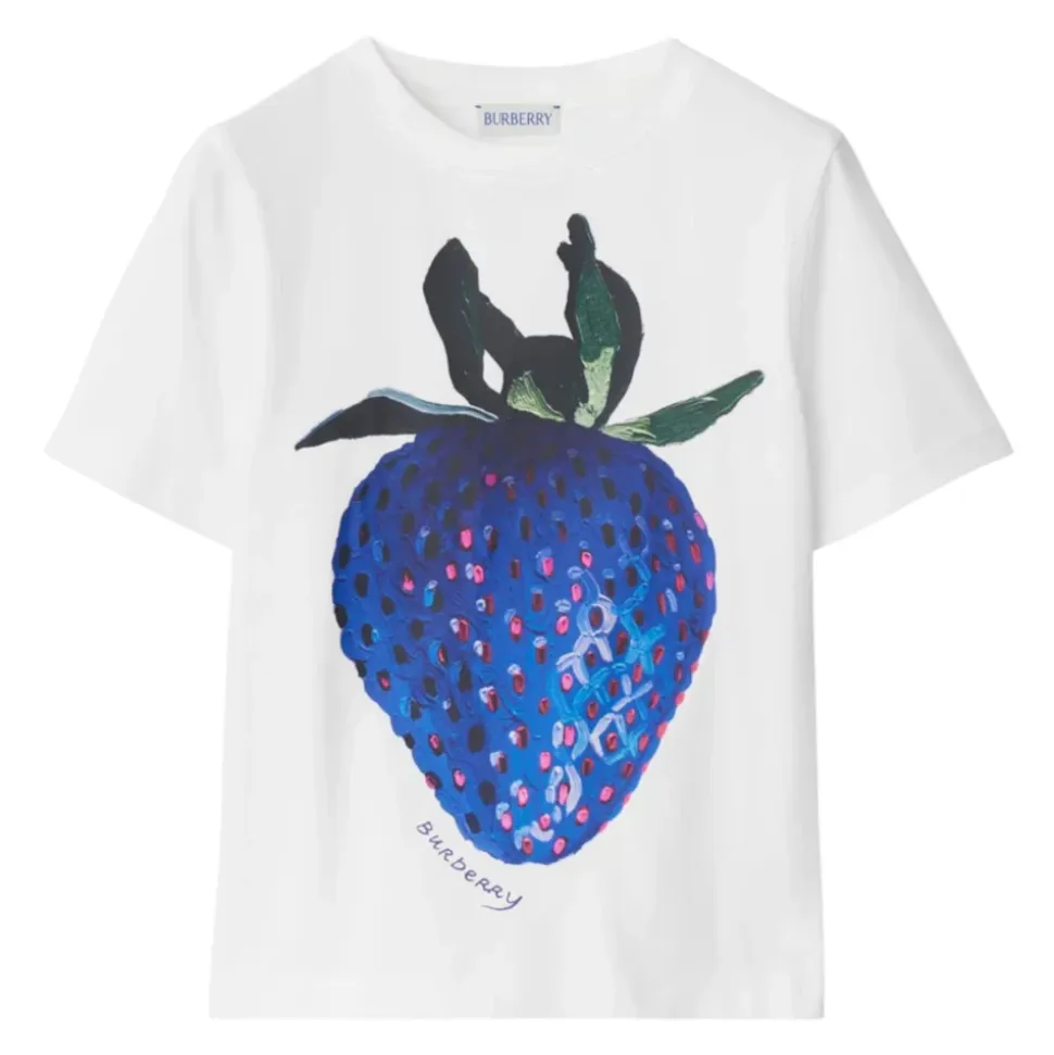 T-shirt bianca con stampa frontale