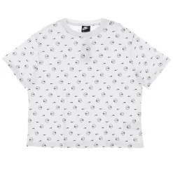 T-shirt Boyfriend con Stampa Integrale