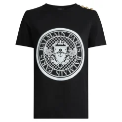 T-shirt con 3 bottoni