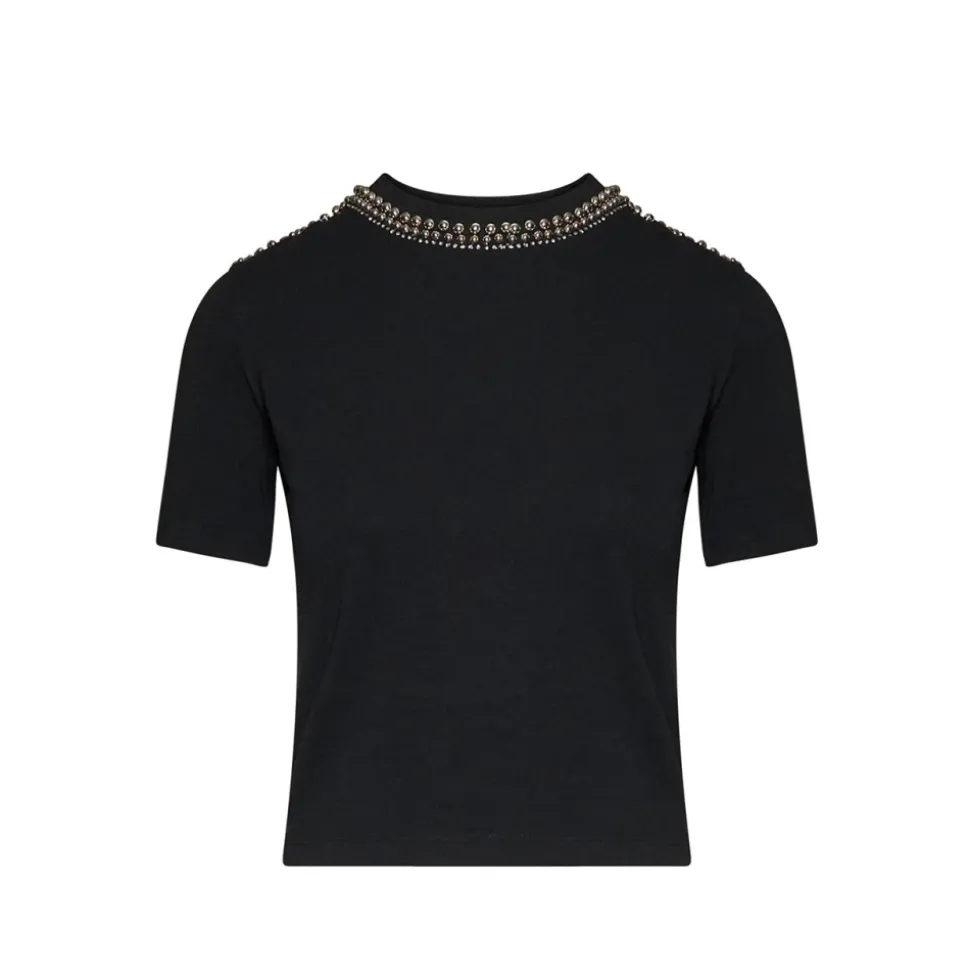 T-shirt con dettaglio gioiello