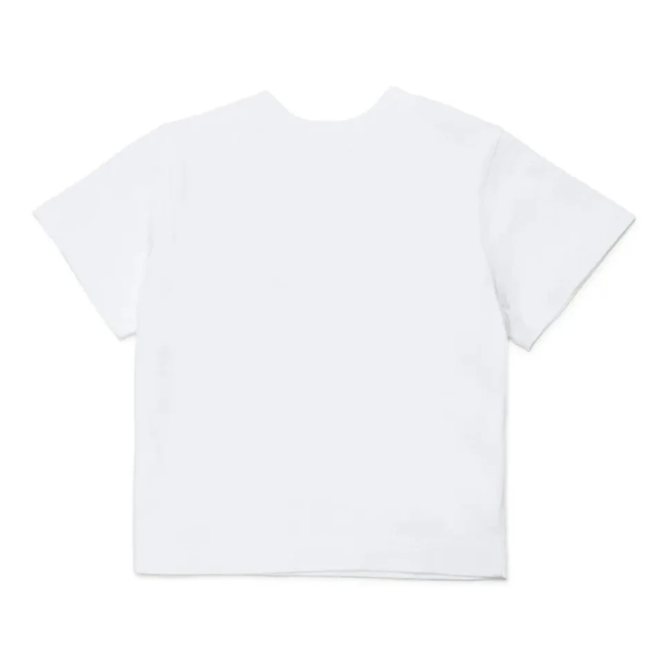 T-shirt con logo floreale