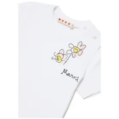 T-shirt con logo floreale