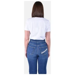T-shirt con logo ricamato